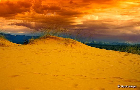 Sunset in the Kalahari - photo by Martin Heigan
